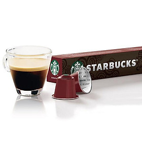 Cà phê viên nén Sumatra sản xuất một lần của Starbucks (10 viên/ hộp; thích hợp cho máy pha cà phê viên nén Nespresso) (x2)