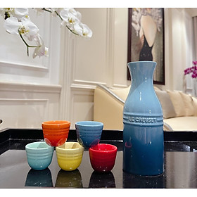 Mua Sét bình kèm cốc uống Sake  rượu mạnh Le Creuset