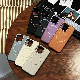 Ốp Lưng Da Cho iPhone 16 Pro Max / 15 Pro Max hiệu Likgus Beaty Viền Dẻo Chống Sốc Hỗ Trợ Sạc Không Dây Magnetic - Hàng chính hãng