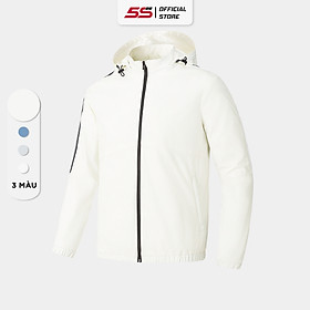 Áo Khoác Gió Nam 5S FASHION Phong Cách Thể Thao Có Mũ Tháo Được, Giữ Ấm, Phom Slimfit Vừa Vặn, Trẻ Trung (AKG23016)