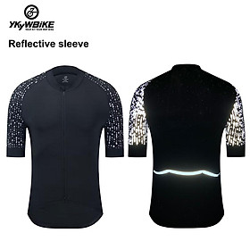 Ykywbike Cycling Jersey Man Mountain Bike Quần áo nhanh chóng đua xe MTB Quần áo xe đạp đồng phục Breathale Ride Tops Color: YJZ244 Size: Asia XXL