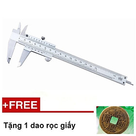 Thước cặp du xích cầm tay cơ khí chính xác (Trắng) 206098 tặng dụng cụ đa năng