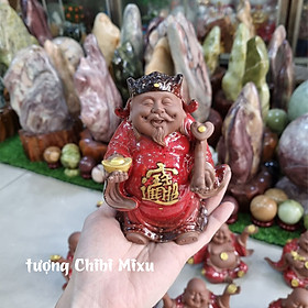 Mua 02 mẫu tượng Thần Tài gốm tử sa phủ men bóng