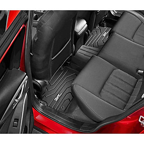Thảm lót sàn xe ô tô MAZDA CX5 2012- đến nay Nhãn hiệu Macsim 3W chất liệu nhựa TPE đúc khuôn cao cấp - màu đen