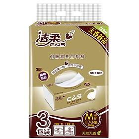Cleansing (C & S) pumping paper times soft 2 layer 200 facial tissue * 3 bags (L large fabric dot series thick upgrade)