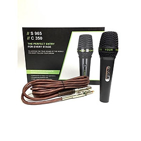 Mua Micro Có Dây C350  (Tặng Chống Lăn) Tay Inox Chống Gỉ Chắc Chắn  Dây Chống Xoắn  Hỗ Trợ Khả Năng Chống Hú.