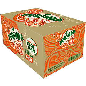 Thùng 24 Chai Nước Ngọt Có Gas Mirinda Cam (330ml/ Chai)