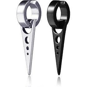 Bông Tai Nam Loại Kẹp Ko Cần Bấm Lỗ Tai Titan Không Đen TT 2440 – 1 cái