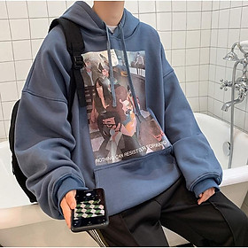 Áo Hoodie Tay Dài Phong Cách Hàn Quốc Thời Trang Nam Cỡ M-3XL