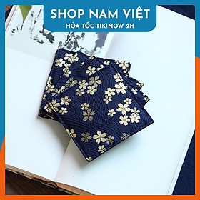 Mua Lót Ly Thiền Trà  Lót Lư Xông Trầm Phong Cách Nhật Chất Vải Gấm Thêu Tao Nhã