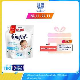 Nước Xả Vải Comfort Cho Da Nhạy Cảm (3.2L/Túi) - Phù Hợp Với Làn Da Em Bé