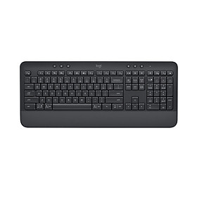 Bàn Phím Không Dây Logitech Signature K650 - Nhỏ gọn, gác tay tích hợp, tương thích Mac , Bluetooth & USB Bolt - Hàng chính hãng