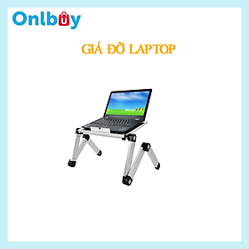 Mua GIÁ ĐỠ LAPTOP HỢP KIM NHÔM MÀU BẠC GẤP GỌN TIỆN LỢI  DỄ DÀNG ĐIỀU CHỈNH ĐỘ CAO