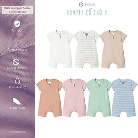 LE COON | ROMPER CỔ CHỮ V | COOL | 3 - 18 tháng