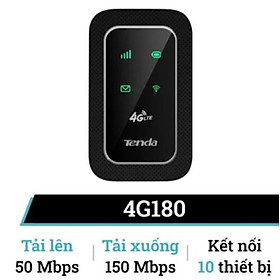 Mua Bộ phát Wifi di động 4GB LTE 150 MBPS Tenda - 4G180 - HÀNG CHÍNH HÃNG