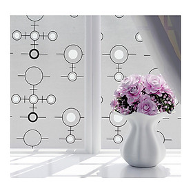 Mua Combo 5m Decal Giấy Dán Kính Vòng Tròn Trắng Đen (5mx0.45m)