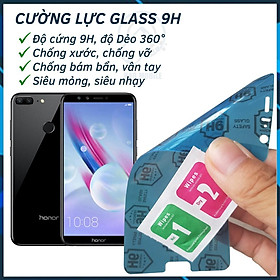 Dán cường lực dẻo nano trước, sau dành cho Huawei Honor 9 Lite