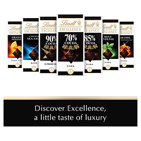 LINDT Excellence Bars - Chocolate hàng đầu Thuỵ Sỹ đầy đủ hương vị 100g