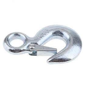 2X 2t Winch Lifting Hook with Safety Latch for Tow   105 x 65 mm
