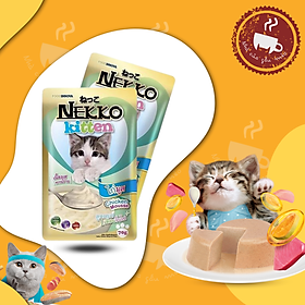 Thức ăn cho mèo / Pate NEKKO Kitten dành cho Mèo con từ 1-12 tháng tuổi - gói 70g