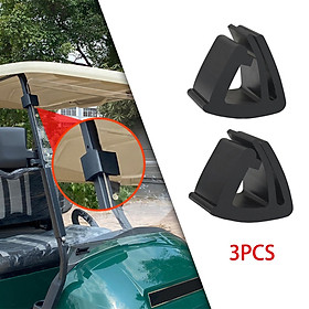 3x Windshield Retaining Clips Front Top Support For Golf Carts