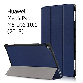Bao Da Cover Cho Máy Tính Bảng Huawei MediaPad M5 Lite 10.1 (2018) Hỗ Trợ Smart Cover