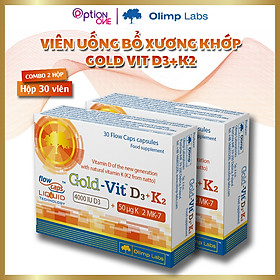 [COMBO 2 HỘP] Viên Uống Bổ Xương Khớp Olimp Gold Vit D3 K2 - Hộp 30 Viên