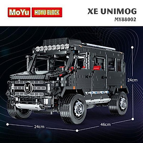 Đồ Chơi Lắp Ráp Mô Hình Xe Địa Hình Unimog MOYU BLOCK 88002