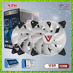 Mua Bộ 3 quạt tản nhiệt VSP V209B LED RGB - Hàng chính hãng