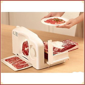 Mua Máy Cắt Thái Thịt Tươi Điều chỉnh độ dày thịt Cutting  Meal Machine Công Nghệ Đức 150W