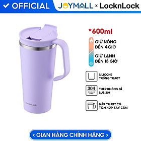 Mua Ly giữ nhiệt LocknLock Daily Handle Tumbler màu tím LHC4330VOL 600ml  Hàng chính hãng  nắp trượt tích hợp tay cầm - JoyMall