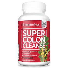 TP Bảo Vệ Sức Khỏe Hỗ trợ DETOX-THẢI ĐỘC ĐẠI TRÀNG HEALTH PLUS® SUPER COLON CLEANSE chai 60 viên