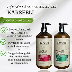 Dầu Xả Siêu Mềm Mượt Karseell Argan 986ML Phục Hồi, Gớ Rối Chăm Sóc Tóc Hương Thơm Sang Trọng