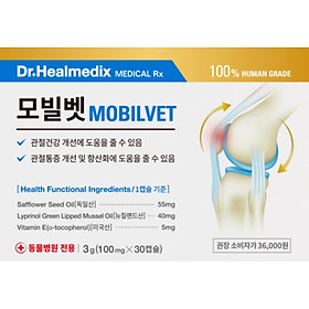 GÓI DINH DƯỠNG HỖ TRỢ TRỊ LIỆU XƯƠNG KHỚP CHO THÚ CƯNG - DR.HEALMEDIX MOBILVET 3G