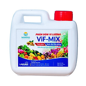 Phân bón vi lượng VIF-MIX / Phân bánh dầu đậu phộng thủy phân (1 LÍT) - tốt cho mọi giai đoạn sinh trưởng cây trồng