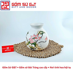 Mua Lọ hoa dáng rọ vẽ sen Gốm Sứ G&T