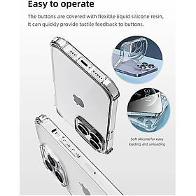 Ốp lưng dành cho iPhone 16e , iPhone 16 Pro , iPhone 16 Plus , iPhone 16 Pro Max dẻo trong suốt chống sốc 4 góc cao cấp - hàng chính hãng