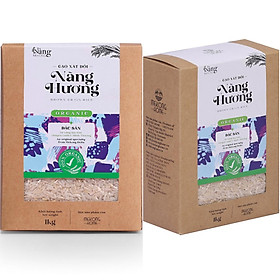 COMBO 2kg - Gạo Hữu Cơ XÁT DỐI  Nàng Hương - Nàng MEKONG - 100% Organic