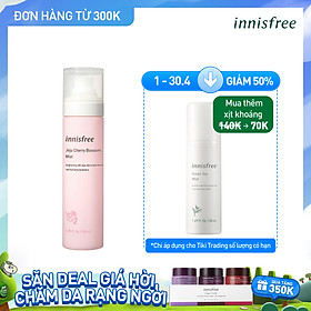 Xịt khoáng dưỡng sáng innisfree Jeju Cherry Blossom Mist 120 ml - 131172153