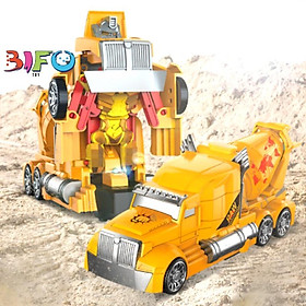 Đồ chơi xe công trình xe trộn bê tông tự động biến hình Robot mới lạ cho bé đồ chơi bé trai cực ngầu