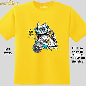Life is like a camera, mã G253. Áo thun in đẹp cho nam nữ, cặp đôi, gia đình. Áo phông Goking hàng hiệu cao cấp
