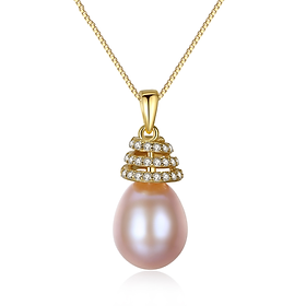 Dây Chuyền Ngọc Trai Cao Cấp DB2335 Cỡ Hạt 10x11 Bảo Ngọc Jewelry