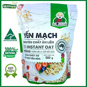Yến Mạch Úc Tươi Mr Johnny Bịch 500g - Cho người ăn kiêng, giảm cân