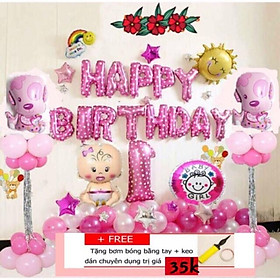 Set trang trí sinh nhật , thôi nôi cho bé cún/ năm chó đủ phụ kiện