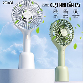 Mua Quạt Mini Cầm Tay ROBOT RT-BF17 - 3 Mức Độ Gió - Để Bàn -  Có Thể Dùng Làm Pin Dự Phòng - Dễ Dàng Mang Theo - HÀNG CHÍNH HÃNG