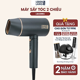 Máy sấy tóc LEBENLANG 2 chiều nóng lạnh, gấp gọn tiện lợi, chống xơ rối tóc bằng công nghệ ion, 2100W