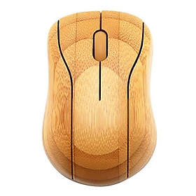 Natural Bamboo  Wireless Optical Mouse for Notebook Laptop PC Computers