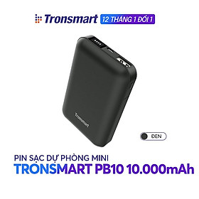 Mua Sạc dự phòng 10000mAh Tronsmart PB10 Sạc nhanh Led hiển thị PIN - Hàng chính hãng - Bảo hành 12 tháng 1 đổi 1
