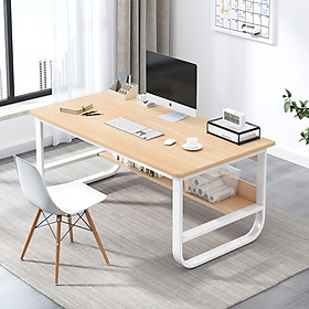 Mua Bàn học chân chữ U bo góc đa năng BLV-001  bàn học gỗ khung sắt sơn tĩnh điện chống gỉ  bàn làm việc hiện đại