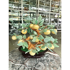 Mua Cây Quất phong thủy đá ngọc hoàng long gồm 13 quả - Cao 23 cm